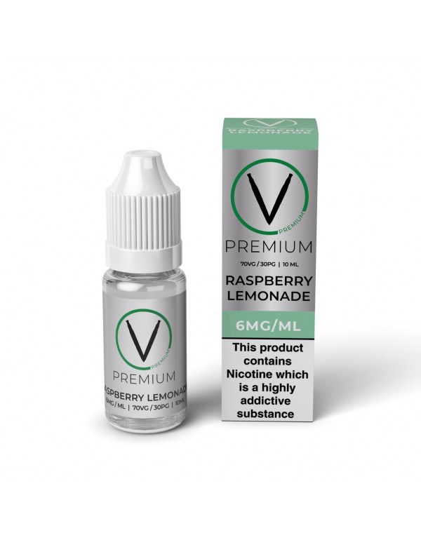 V Premium High VG - Raspberry Lemonade E-Liquid (1...