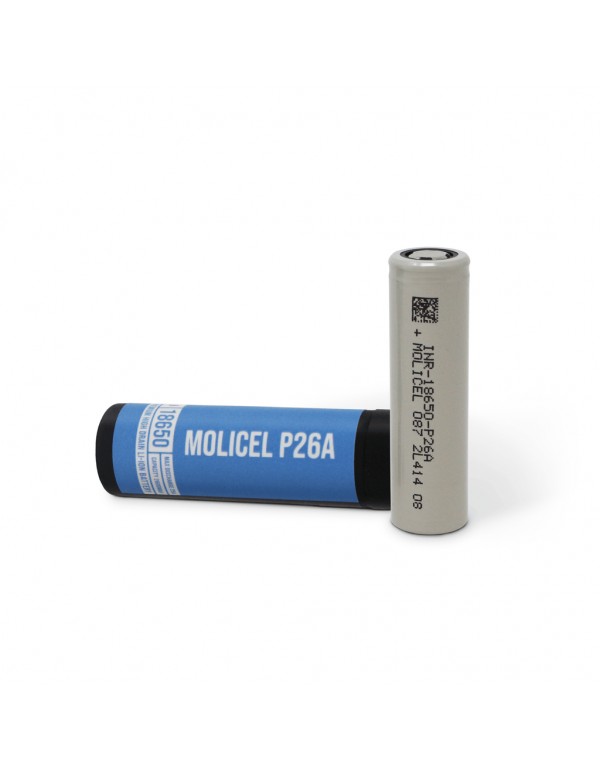 Molicel P26A 18650 2600mAh 25A Rechargeable E-Cigarette Battery