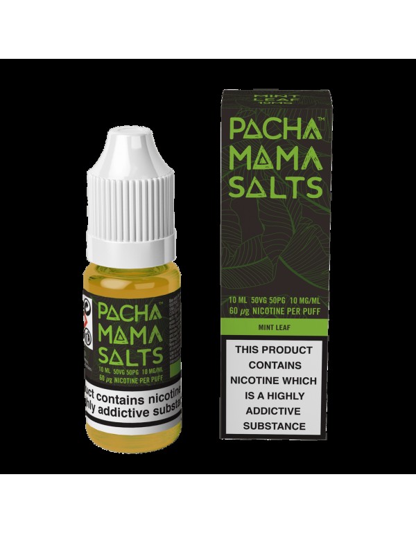Pacha Mama Nic Salt E-Liquids - Mint Leaf - 10ml