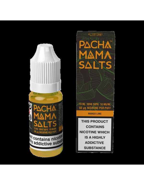 Pacha Mama Nic Salt E-Liquids - Mango Lime - 10ml