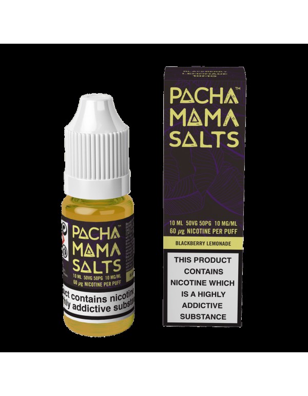 Pacha Mama Nic Salt E-Liquids - Blackberry Lemonad...