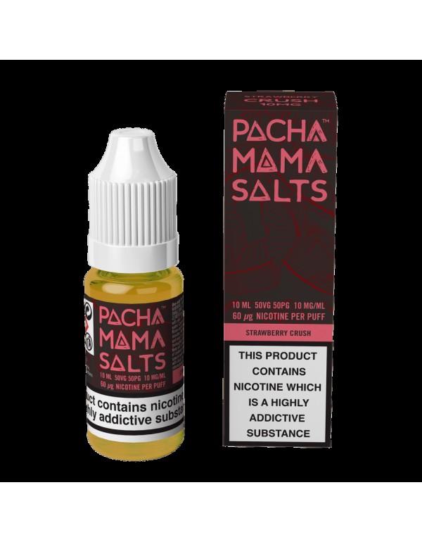 Pacha Mama Nic Salt E-Liquids - Strawberry Crush -...