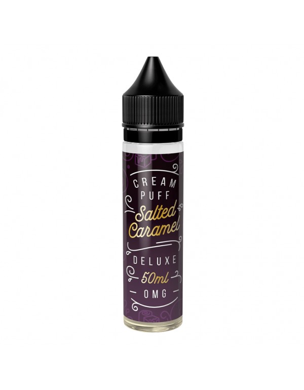 Cream Puff Deluxe - Salted Caramel Puff Shortfill E-Liquid (50ml)