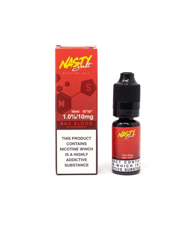 Nasty Salt - Bad Blood 10ml Nic Salt E-Liquid