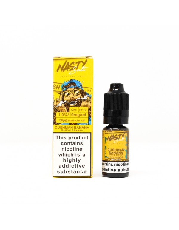 Nasty Salt - Cush Man Banana 10ml Nic Salt E-Liqui...