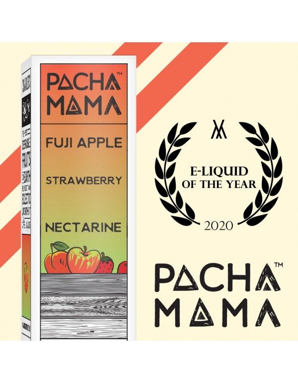 Pacha Mama - Fuji Apple, Strawberry, Nectarine Shortfill E-Liquid (50ml)