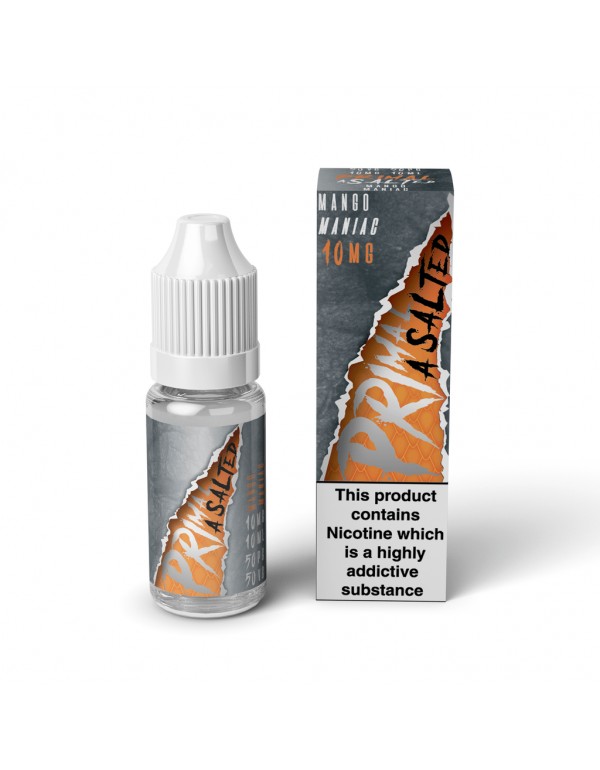 Primal Asalted - Mango Maniac 10ml Nic Salt E-Liqu...