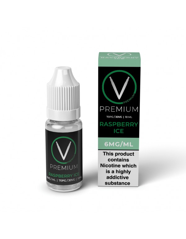 V Premium High PG - Raspberry Ice E-Liquid (10ml)